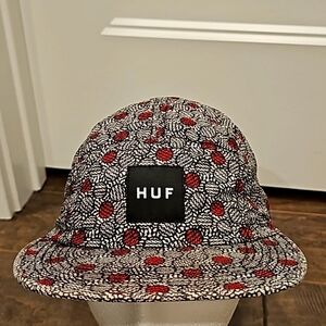 HUF X Liberty Achilles Volley 5 Panel Black Cap